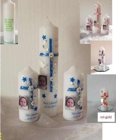 Baptism & Communion Candles | Personalized Confirmation & Godparent Gifts - Customizable with Photo Name & Date for Boys & Girls - B076H49BLG - Buy Online on GoSupps.com