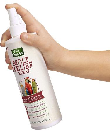 Wild Harvest Molt Relief Spray for All Birds with Preen Gland Oil - 8oz - Buy Online on GoSupps.com