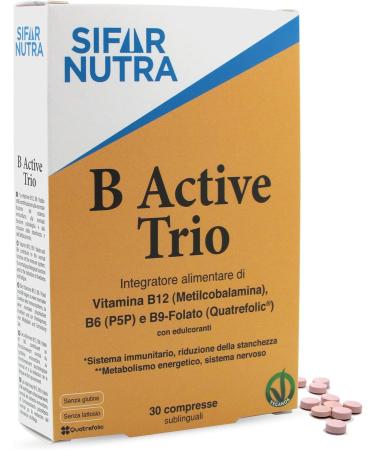 B Active Trio | Riche en B12 (m thylcobalamine) acide folique et B6 (P5P) | v gan | haute absorption | immunit contre la fatigue avec fonction psychologique | 30 comprim s sublinguaux - Buy Online on GoSupps.com
