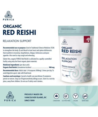 Purica - Red Reishi 1kg powder 1 kg (Pack of 1) - Buy Online on GoSupps.com
