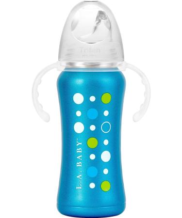 9oz Insulated Stainless Steel Sippy Cup for Toddlers | Leak-free, Non-toxic, Medical Grade Silicone | Blue Sapphire - Buy Online on GoSupps.com