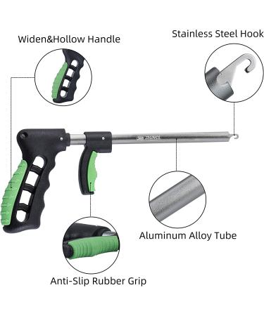 RUNCL Fishing Hook Remover & Plier with Lip Gripper Kit - Multi-Function Tools for Saltwater, Freshwater, Ice Fishing - 13.6 Green J Hook Remover - Buy Online on GoSupps.com