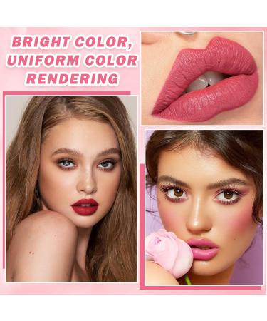 2PCS Lip Tint Set - Long Lasting Velvet Lip Gloss & Waterproof Lip Stain for Lips & Cheeks | Non-Sticky Makeup | International Shipping - Buy Online on GoSupps.com