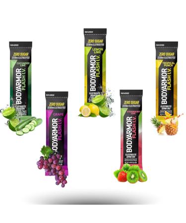 Body Armour Powder Packets Flash IV 5 Flavor Roulette Variety Pack (20-Pack) by OCG