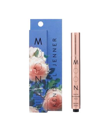MOON Teeth Whitening Pen, Co-Created by Kendall Jenner, Brush Every Tooth White, On-The-Go Whitener for A Brighter Smile, 30+ Uses, Vegan, Rose Mint