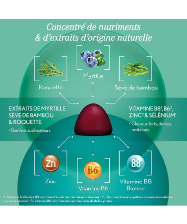 Oenobiol Gummies Hair - Favorise la Croissance Redonne du Volume - Programme 2 Mois - 2 x 60 Gummies - Ar me Naturel Cerise - Compl ment Alimentaire - sans Sucre - Vegan - Made In France Lot de 2 - Buy Online on GoSupps.com