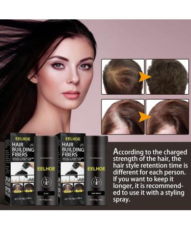 JasCherry Hair Fibers for Thinning Hair Unisex Waterproof Undetectable Instantly Natural Conceals Thicken Thinning Balding Hair Areas Hairline in 15 Sec Look Younger for Men & Women 28g*2 C1 - Buy Online on GoSupps.com