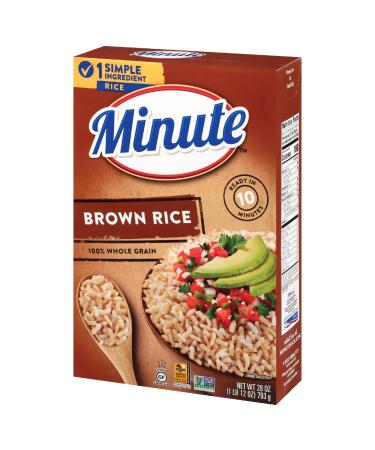 Minute Brown Rice, Instant Brown Rice for Quick Meals, 28-Ounce Box 28 Ounce (Pack of 1)