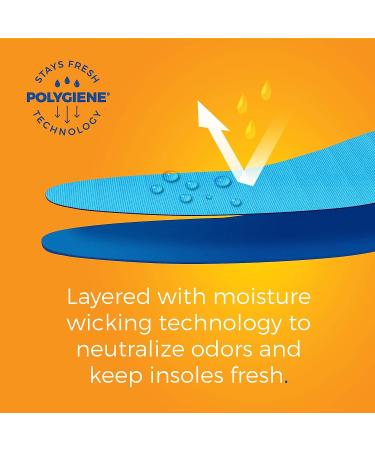 Dr. Scholl's Plantar Fasciitis Pain Relief Insoles - Men's 10.5-11 / Women's 11.5-12 - Buy Online on GoSupps.com