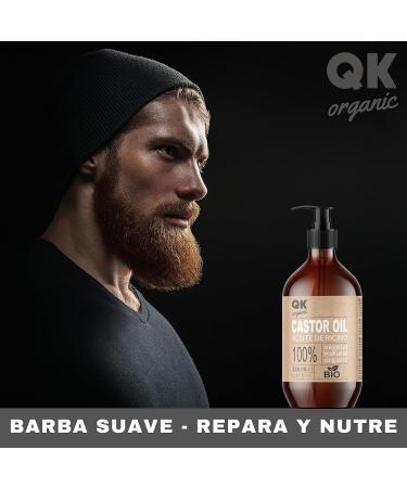 Organic Castor Oil 250ml - 100% Pure Cold Pressed for Hair Skin Eyelashes Eyebrows Beard & Nails | International Shipping Available - Buy Online on GoSupps.com