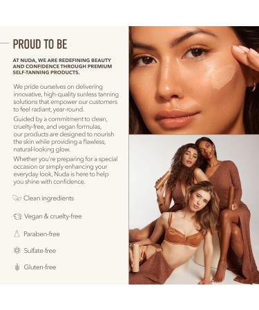 Nuda CloudMist Express Face Tan Water | Streak-Free Fast-Drying Facial Tanning Mist Self Tanner | with PowerGlow+ Tan Boost Complex & TanLock+ Bronzing Technology | Develops in 3 Hours (2.5 Fl Oz) - Buy Online on GoSupps.com