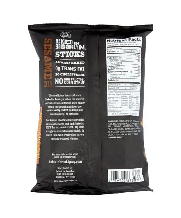 Baked In Brooklyn Sesame Snack Stick - Delicious and Crunchy Snack - Buy Online on GoSupps.com