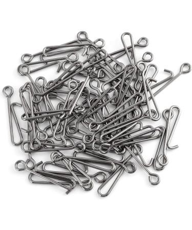 Dr.Fish 50 Pack Stainless Steel Quick Change Fishing Clips - Fast Snaps for Lures and Baits | Downward Opening | Freshwater | 1-22LB - Buy Online on GoSupps.com