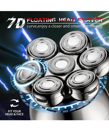 Buy 5 in 1 Electric Head Shaver for Bald Men 7D Floating Cutter Portable & Waterproof | Best Beard Trimmer & Clipper - Buy Online on GoSupps.com