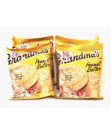 Grandma's Cookies Peanut Butter Flavored 4 Packs (8 Cookies)