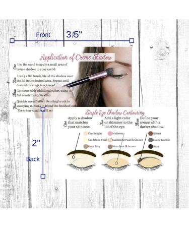 Buy ShadowSense Application Cards | 50 Pack for Perfect Creme Shadow Application | LipSense by SeneGence - Buy Online on GoSupps.com