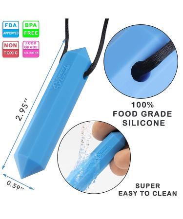 Sensory Chew Necklace (4 Pack) for Boys & Girls - Teething & Chewing Oral Sensory Toys - Buy Online on GoSupps.com