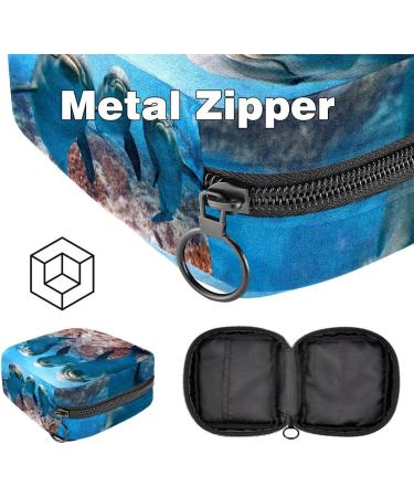 Menstruation Pad Bag with Zipper | Women's Napkin & Tampon Collection Bag | Stylish & Functional | Perfect for Women & Girls - Buy Online on GoSupps.com