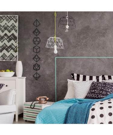 Wooden Dice Wall Decor Set - Game Room & Teenager Bedroom Decoration - 7-Piece Geometry Home Art - Buy Online on GoSupps.com