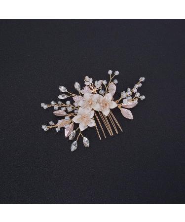 Gold Crystal Bridal Hair Comb - Wedding Accessories for Brides & Bridesmaids - Buy Online on GoSupps.com