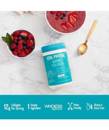 Vital Proteins Marine Collagen - Wild Caught Unflavored 7.8 oz | Improve Skin, Hair & Nails - Buy Online on GoSupps.com