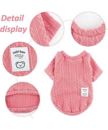 Cozy Pink Dog Sweater for Small & Medium Dogs - Warm Winter Pullover for Pets | Perfect for Cats Too - Buy Online on GoSupps.com