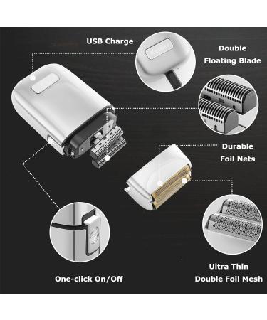 KEMEI Metal Professional Double Electric Shaver for Men | Cordless Rechargeable Razor & Beard Trimmer | Barber Supplies - Shop Internationally - Buy Online on GoSupps.com