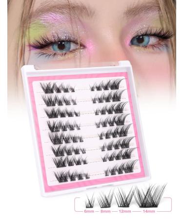 D.I.Y. Lash Extension Kit with Lash Bond and Seal, Tweezers & Manga Cluster Lashes - Mavphnee 16A - Buy Online on GoSupps.com