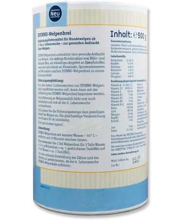 EVINNO Puppy Porridge - Supplementary Food for Puppies & Small Dogs | 500g Dog Food for Optimal Growth - Buy Online on GoSupps.com