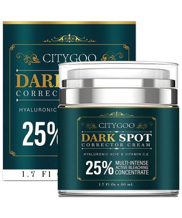 CITYGOO Dark Spot Remover Cream for Face and Body - Natural Ingredients for Melasma, Freckles, Sun Spots - 1.7 FL OZ - Buy Online on GoSupps.com
