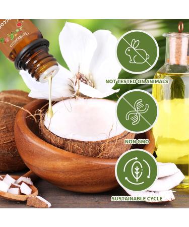 Sedbuwza Vanilla Coconut Essential Oil Set | Aromatherapy Diffuser Massage & Soap Making | 2 x 10ml - Buy Online on GoSupps.com
