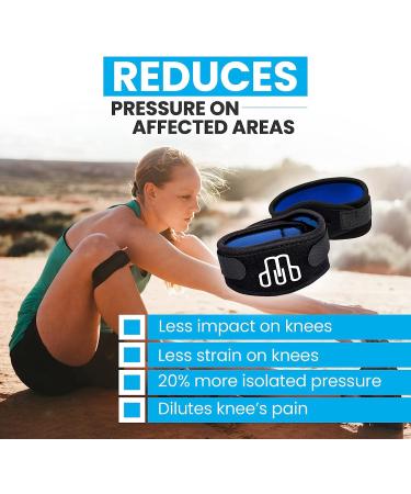 CROSSTRAP Stabilizing Patella Knee Strap | Knee Brace for Running, Cycling, Hiking | Knee Pain Relief & Support | Small Size - Buy Online on GoSupps.com