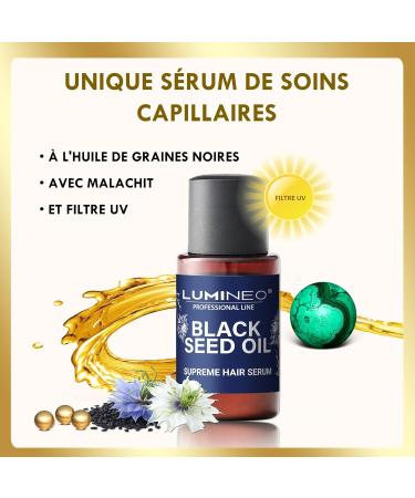 Lumineo Hair Serum with Black Seed Oil Malachite and UV Filter - ideal for Lumineo Hair Dryer with Serum Diffuser - Buy Online on GoSupps.com