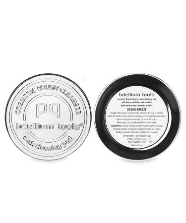 Bdellium Tools Solid Brush Soap Cleaner - Ocean Breeze Scent | Eco-Friendly Cosmetic Brush Cleanser with Cleaning Pad - International Shipping Available - Buy Online on GoSupps.com
