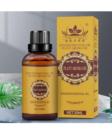 Buy Premium Ginger Oil for Lymphatic Drainage - 30ml Massage Oil | Essential Spa Oil for Relaxation - Buy Online on GoSupps.com