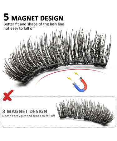 8PCS Dual Magnetic Eyelashes - Reusable & Time-Saving False Lashes - Natural Look - Easy to Wear - No Glue or Eyeliner Needed - Buy Online on GoSupps.com