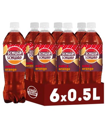 Wiping swap the original-caffeinated cola-refresher drink with orange in bottles made of 100% recycled material disposable (6 x 0.5 l) - Buy Online on GoSupps.com