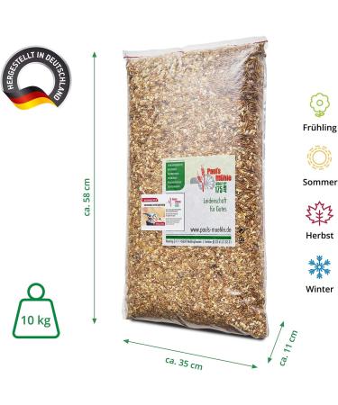 Paul's Mill Premium All-Year Wild Bird Feed - High Fat Content 10kg Pack for Year-Round Feeding - Buy Online on GoSupps.com
