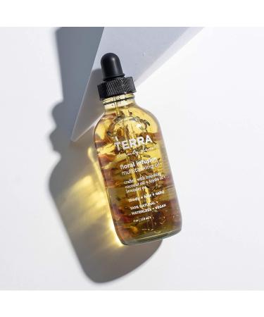 Terra Beauty Bars Floral Infusion Lavender Body Nail & Hair Oil - 4oz Glass Dropper - International Shipping Available - Buy Online on GoSupps.com
