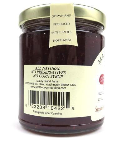 Maury Island Strawberry-Rhubarb Jam 11 oz Limited Harvest - BlackTie Box - Buy Online on GoSupps.com