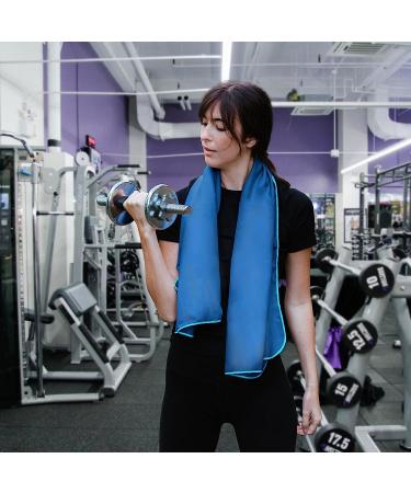 Hero Microfiber Towel for Travel, Camping, Beach, Gym - 24x48 with Bonus Washcloth (Blue) - Buy Online on GoSupps.com