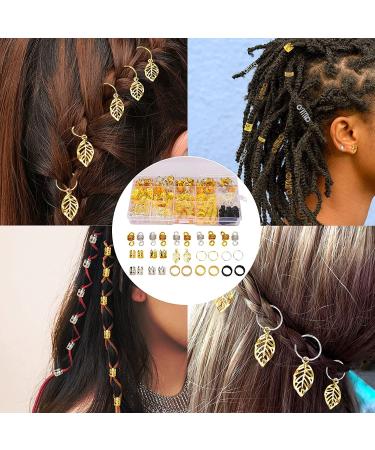 Nafaboig 200PCS Gold Braids Rings for Women - Hair Jewelry for Braids and Dreadlocks - Buy Online on GoSupps.com