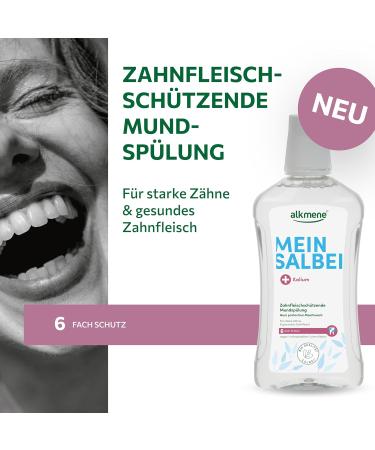  Alkmene alkmene Pack of 2 Vegan Antibacterial Alcohol-Free Toothbrushes with Sage and Potassium 500 ml - Buy Online on GoSupps.com