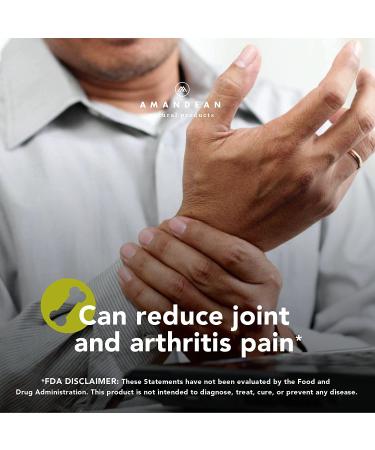 Amandean Boswellia Serrata Extract 500mg - 120 Veggie Capsules | Premium 65% Boswellic Acids with AKBA | Natural Ayurvedic Supplement for Inflammation & Joint Pain - Buy Online on GoSupps.com