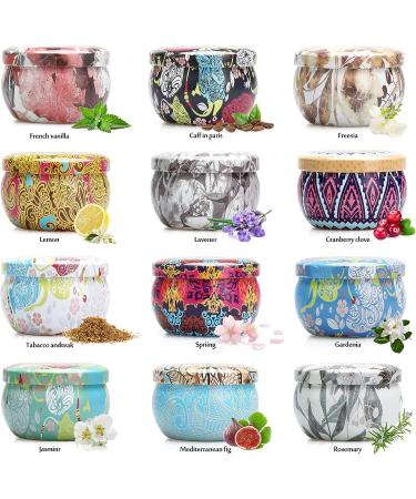 Gisly Scented Candle Set - 12 Pack Aromatherapy Jar Candles | Long Lasting 240 Hours | Soy Candle Gift for Women | Birthday, Mother's Day, Anniversary | 2.5oz - Buy Online on GoSupps.com