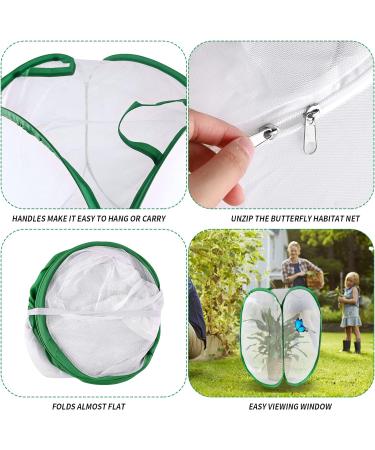 TSLBW Insect Butterfly Habitat Butterfly Garden Kit Large Butterfly Habitat Cage Collapsible Pop-up Insect Monarch Butterfly Net Butterfly House for Kids 40 * 40 * 60cm - Buy Online on GoSupps.com