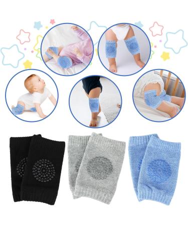 COMNICO Baby Knee Pads (3 Pairs) - Breathable Anti-Slip Crawling Pads for Boys and Girls - Buy Online on GoSupps.com