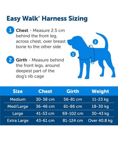 PetSafe Easy Walk Harness | No-Pull Adjustable Fit for Dogs | Includes 1.8m Lead | Black/Beige | Large/Medium - Buy Online on GoSupps.com