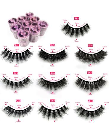 Buy Wholesale Natural Look 3D Fluffy Eyelashes - Bulk 10 Styles (10 Pairs) - Best Quality False Lashes for International Shipping - Buy Online on GoSupps.com