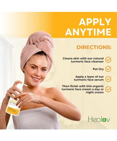Turmeric Lotion for Dark Spots - Natural Skin Brightening Cream for Acne Scars & Hyperpigmentation - Even Tone Your Skin Today - Buy Online on GoSupps.com